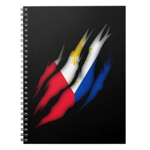 Philippinen Flag Proud Filipino Notizblock