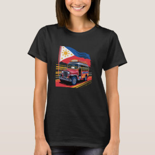 Philippinen Flag Proud Filipino Souvenir Jeepney T-Shirt
