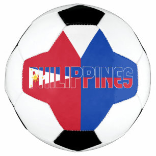 Philippinen Flag Red Blue Bicolor Patriotic Fußball