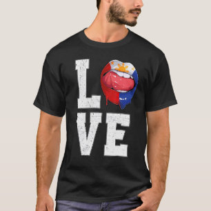 Philippinen Flag Soccer Fan Liebe Filipino T-Shirt