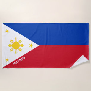 Philippinen Flag Splendid Patriotic Strandtuch