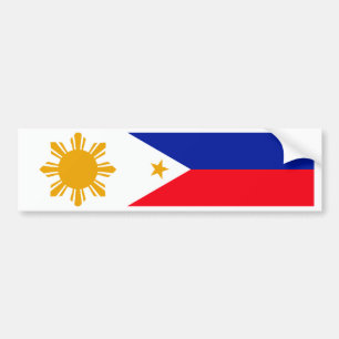Philippinen-Flagge Autoaufkleber