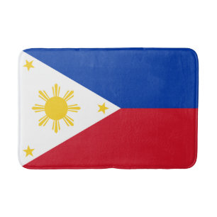 Philippinen-Flagge Badematte