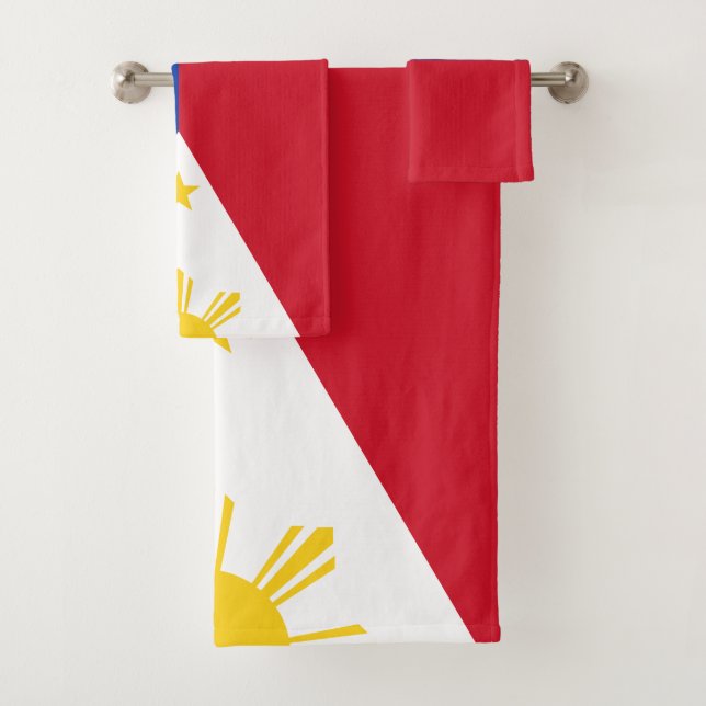 Philippinen-Flagge Badhandtuch Set (Insitu)
