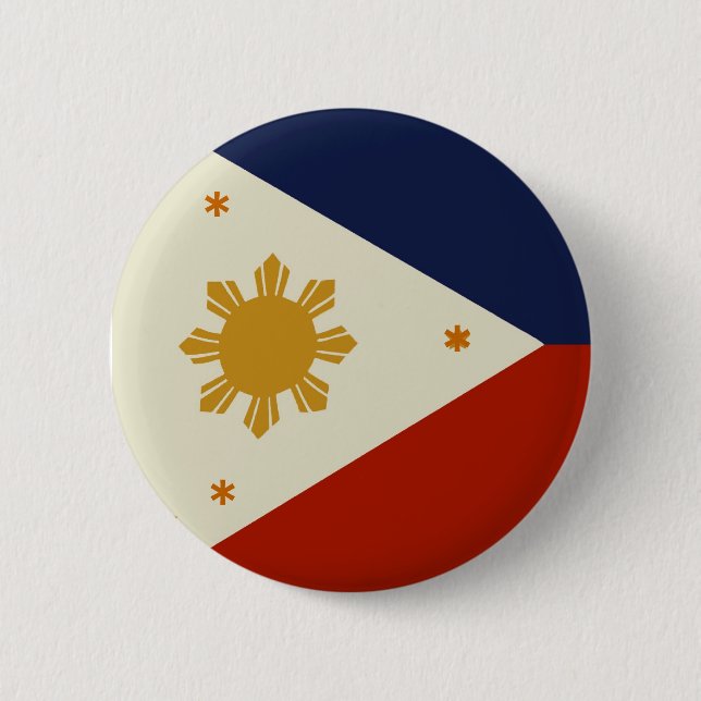 Philippinen-Flagge Button (Vorderseite)