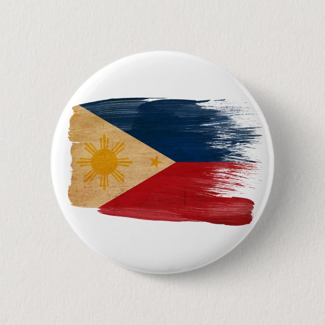 Philippinen-Flagge Button (Vorderseite)