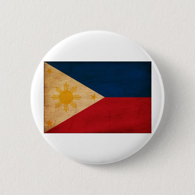 Philippinen-Flagge Button (Vorderseite)