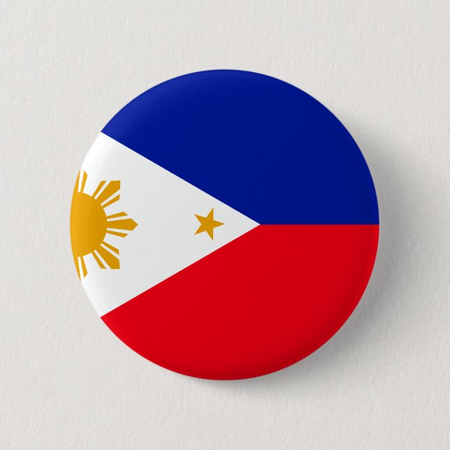 Philippinen-Flagge Button (Vorderseite)