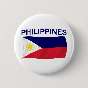 Philippinen-Flagge Button