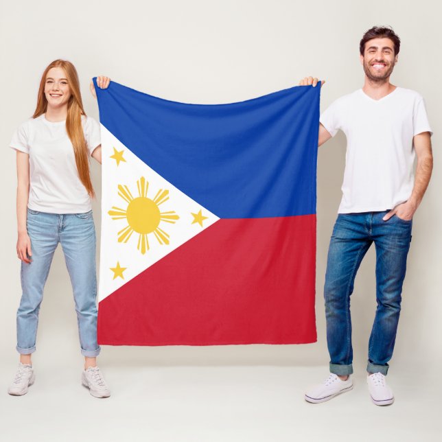 Philippinen-Flagge Fleecedecke (Beispiel)