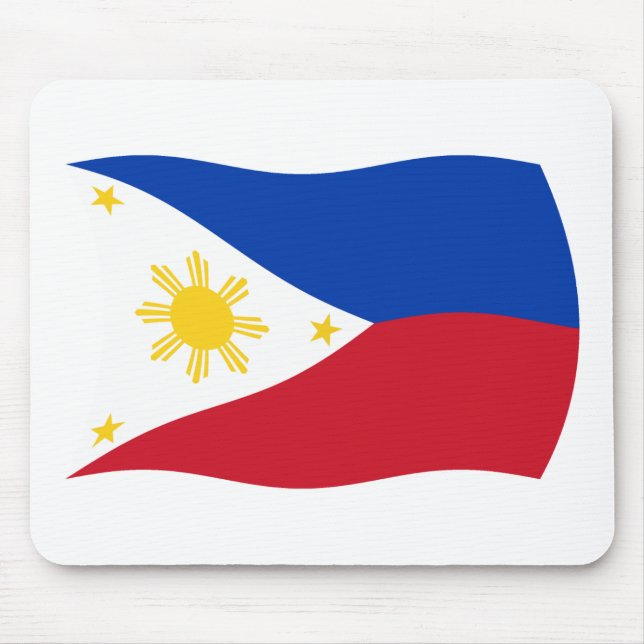 Philippinen-Flagge-Mauspad Mousepad (Vorne)