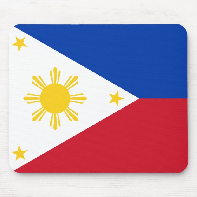Philippinen-Flagge Mousepad (Vorne)