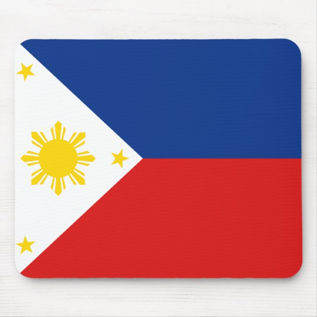 Philippinen-Flagge Mousepad (Vorne)