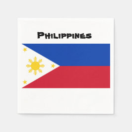 Philippinen-Flagge Napkin Serviette