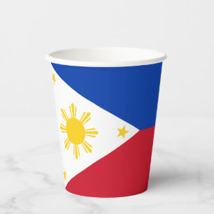 Philippinen-Flagge Pappbecher