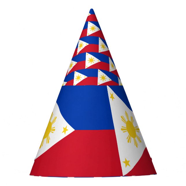 Philippinen-Flagge Partyhütchen (Vorderseite)