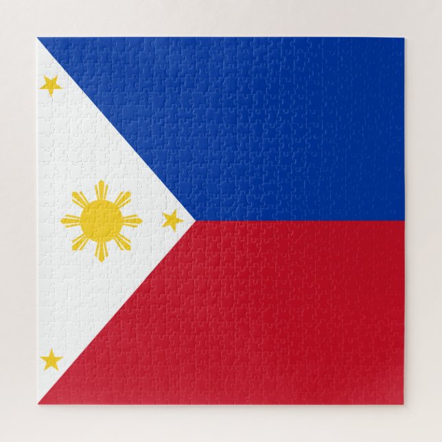 Philippinen-Flagge Puzzle (Vertikal)