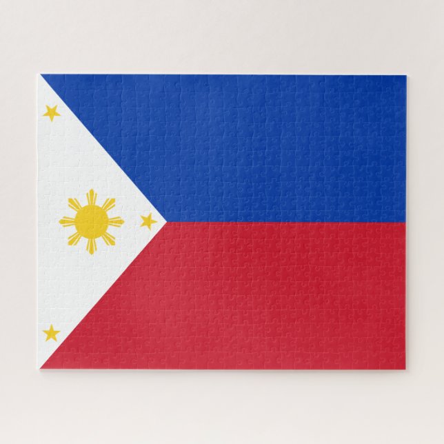 Philippinen-Flagge Puzzle (Horizontal)