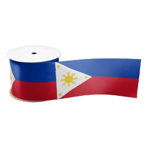 Philippinen-Flagge Satinband