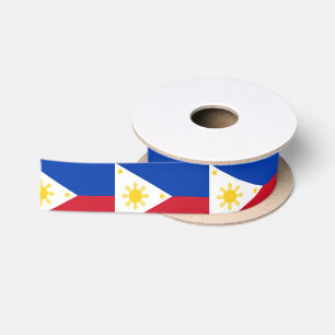 Philippinen-Flagge Satinband