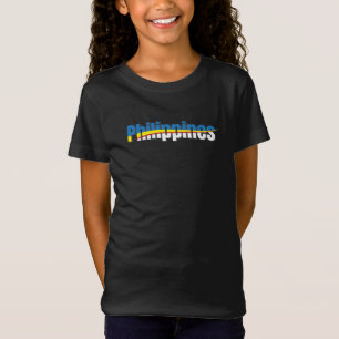Philippinen-Flagge Stolz - Typografie-Kunst T-Shirt