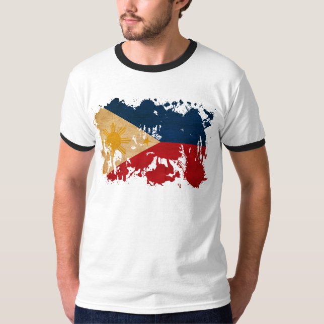 Philippinen-Flagge T-Shirt (Vorderseite)