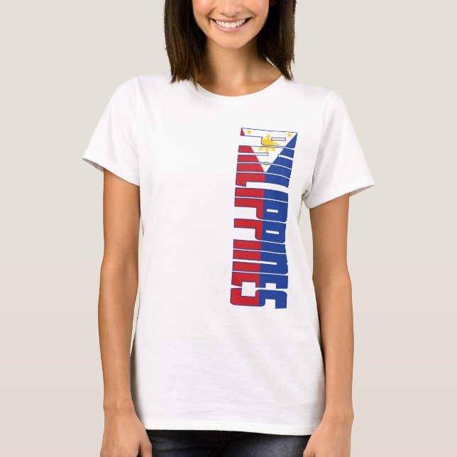 Philippinen-Flagge T-Shirt (Vorderseite)