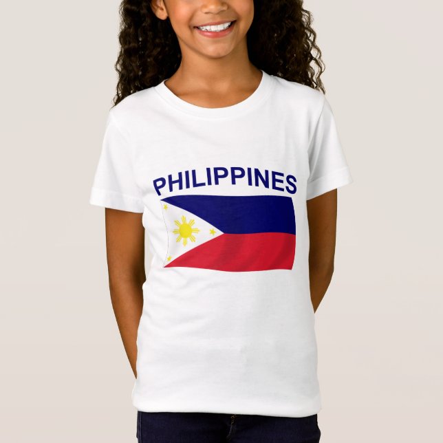 Philippinen-Flagge T-Shirt (Vorderseite)