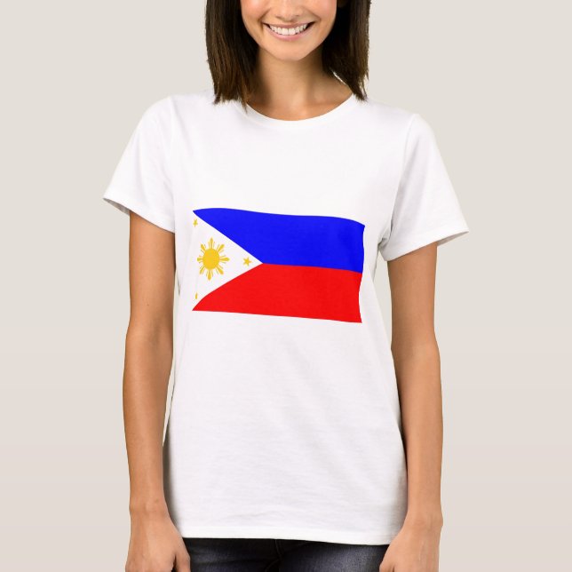 Philippinen-Flagge T-Shirt (Vorderseite)