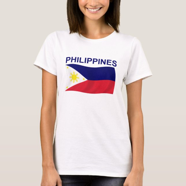 Philippinen-Flagge T-Shirt (Vorderseite)
