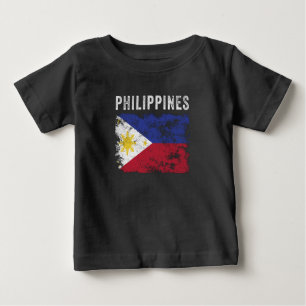 Philippinen-Flagge Vintag - Filipino-Flagge Baby T-shirt