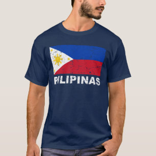 Philippinen-Flagge Vintage T-Shirt
