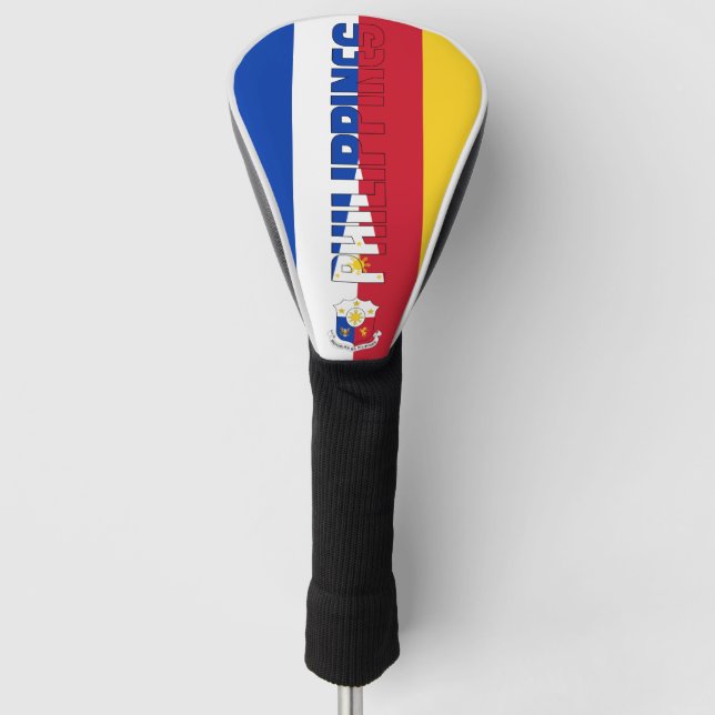 Philippinen Flaggen Gorgetic Patriotic Golf Headcover (Vorderseite)