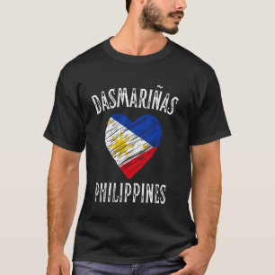 Philippinen Flaggen Herzstück Dasmariñas City T-Shirt
