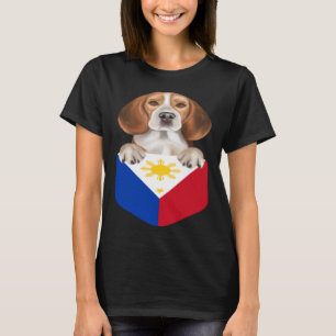 Philippinen Flaggenhund in Beagle T-Shirt