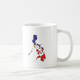 Philippinen-Flaggenkarte Tasse
