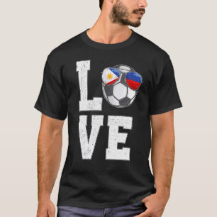 Philippinen Fußball-Liebe Filipino Flag T-Shirt