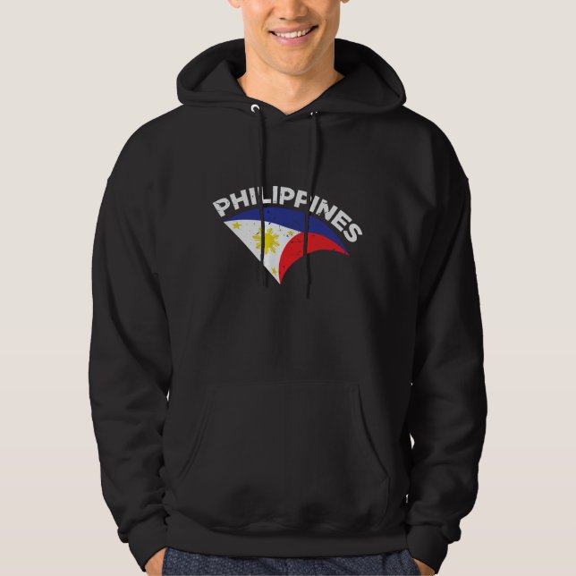 Philippinen Heimat Proud Filipino Flaggenstaat Hoodie (Vorderseite)