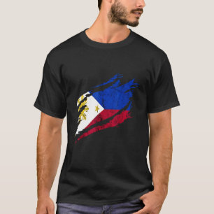 Philippinen Heritage Philippinische Flagge Pilipin T-Shirt
