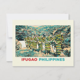 Philippinen, Ifugao Leute Cordillera Central Postkarte