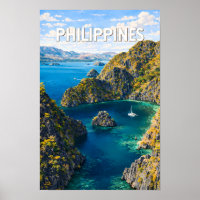 Philippinen Illustration Reise Kunst Vintage