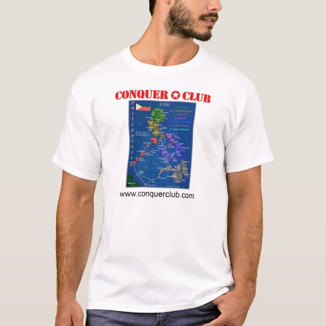 Philippinen-Karte T-Shirt (Vorderseite)
