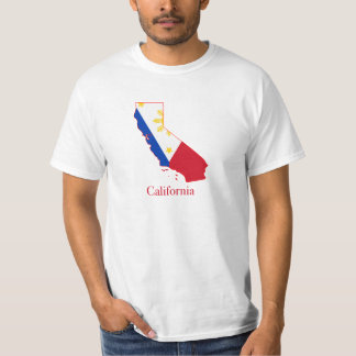 Philippinen kennzeichnen über Kalifornien-Karte T-Shirt