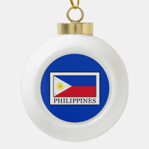 Philippinen Keramik Kugel-Ornament