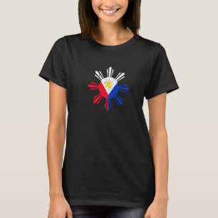 Philippinen Kultur Unterstützende Nationalflagge v T-Shirt