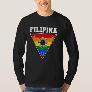 Philippinen LGBTQ Filipino Mädchen Filipina Schwul T-Shirt