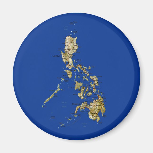 Philippinen Map Magnet (Vorne)