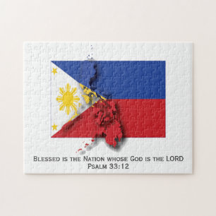 PHILIPPINEN Meured Nation FILIPINO FLAG Puzzle