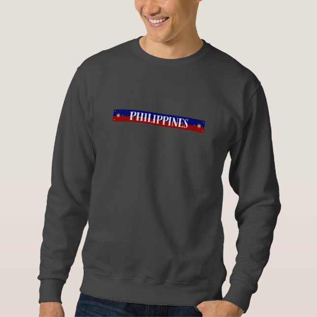 Philippinen-Minimaldesign Sweatshirt (Vorderseite)