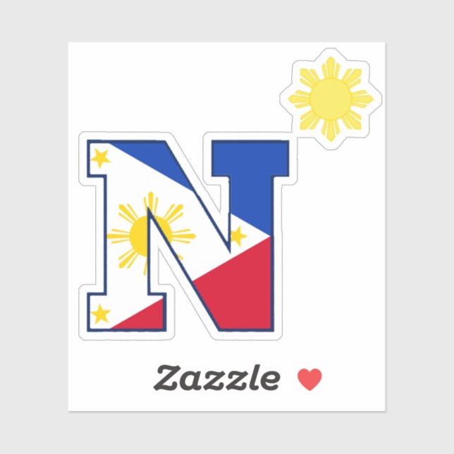 Philippinen N Sun Cut Out Aufkleber (Blatt)